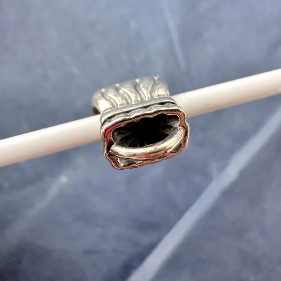 RETIRED Pandora Purse Handbag Charm with 14k bow - Picture 5 of 13